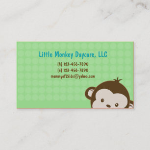 Daycare child care babysitting Mummy calling card