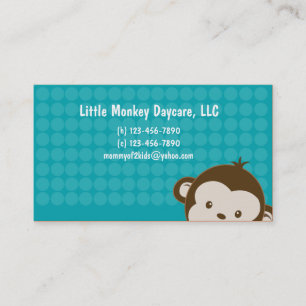 Daycare child care babysitting Mummy calling card