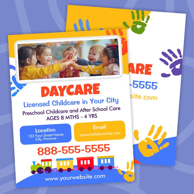 Daycare Childcare Kindergarten School Fun Flyer (Creator Uploaded)