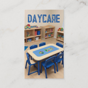 Daycare Childcare Setting Business Card