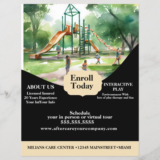 Daycare Playground Centre Flyer (Front)
