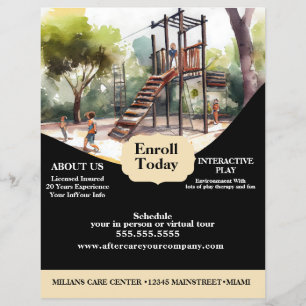 Daycare Playground Park Centre Flyer
