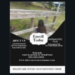 Daycare Playground Park Photo Center Flyer<br><div class="desc">Daycare Center Flyer with playground</div>