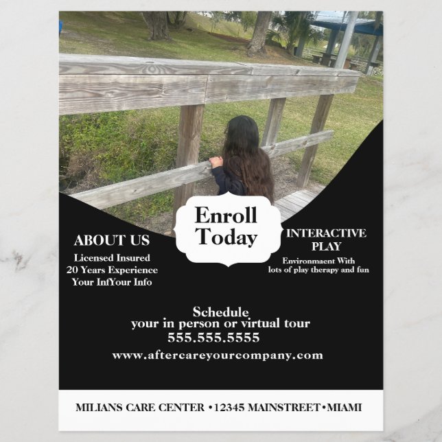 Daycare Playground Park Photo Center Flyer (Front)