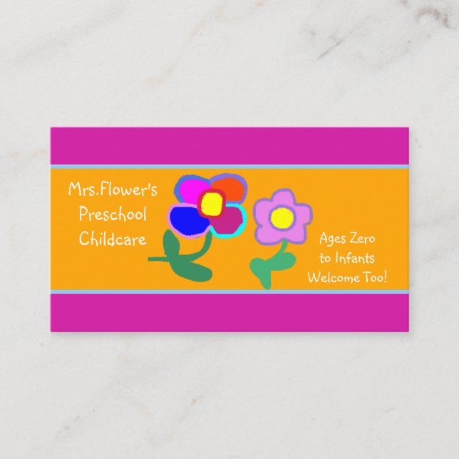 Daycare/Preschool Business Card (Front)