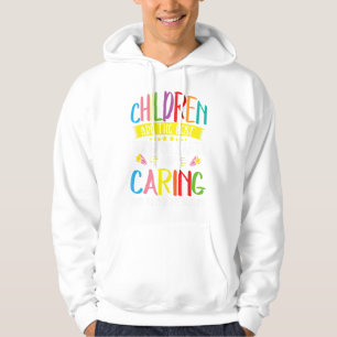 Daycare Provider Caring For Children Care Childcar Hoodie
