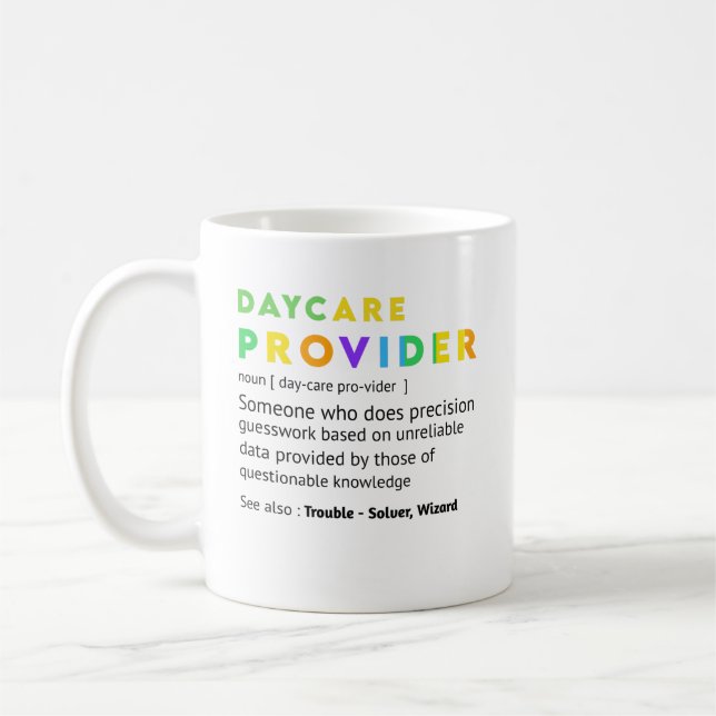 Daycare Provider Childcare Daycare Teacher  Coffee Mug (Left)
