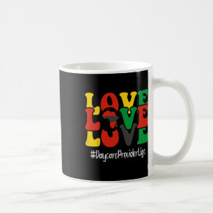 Daycare Provider Love Groovy Women Black History M Coffee Mug