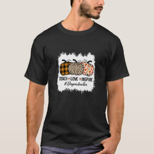 Daycare Teacher Back To School Pumpkin Fall Teache T-Shirt