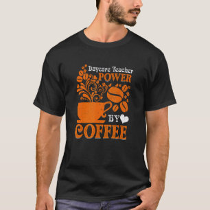 Daycare Teacher Coffee Childcare Retro T-Shirt