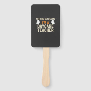 Daycare Teacher Halloween Ghost Design_1 Hand Fan