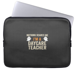 Daycare Teacher Halloween Ghost Design_1 Laptop Sleeve