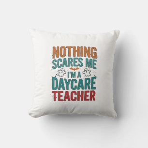 Daycare Teacher Halloween Ghost Vintage Shirt Desi Cushion