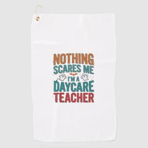 Daycare Teacher Halloween Ghost Vintage Shirt Desi Golf Towel