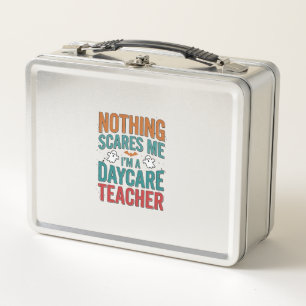 Daycare Teacher Halloween Ghost Vintage Shirt Desi Metal Lunch Box