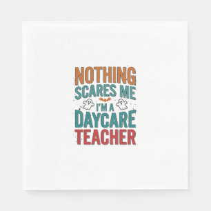 Daycare Teacher Halloween Ghost Vintage Shirt Desi Napkin