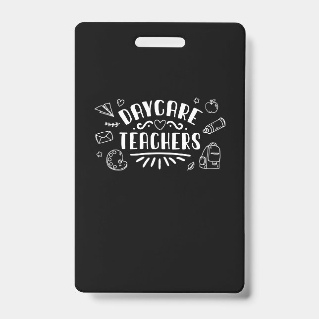 Daycare Teachers ID Badge (Front)