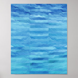 Daydream - Blue Abstract Watercolor Art Poster