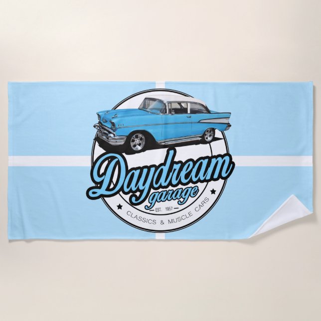 Daydream Garage Beach Towel (Front)