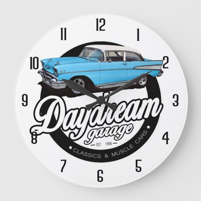 Daydream Garage Large Clock (Front)