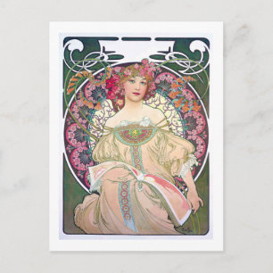 Daydream (Spring), Mucha Postcard