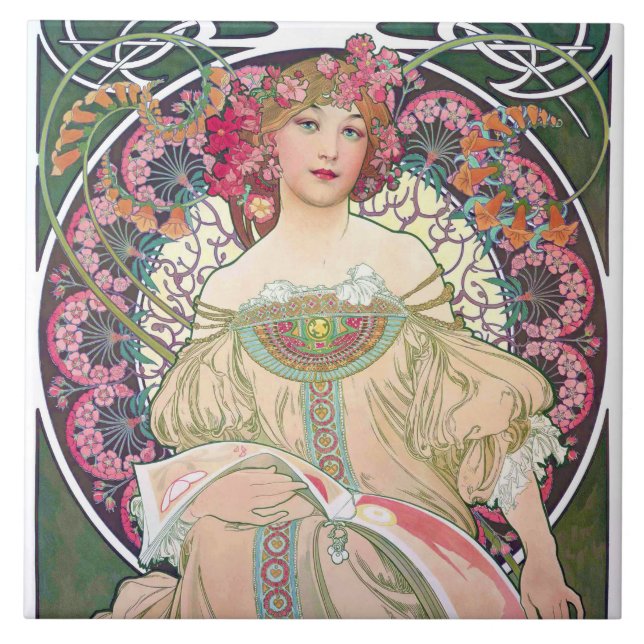 Daydream (Spring), Mucha Tile (Front)