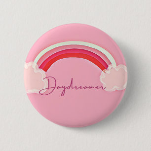 Daydreamer Button. 6 Cm Round Badge
