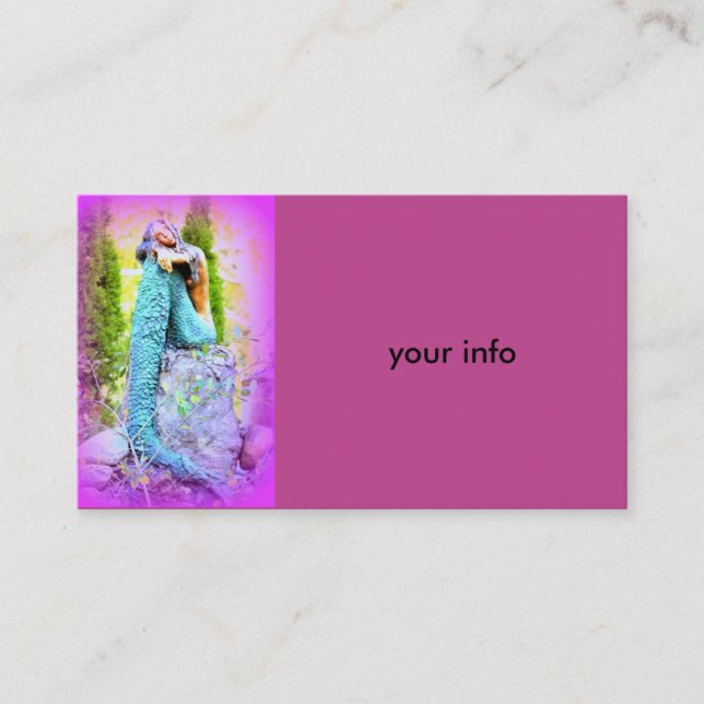 daydreaming mermaid business card (Front)