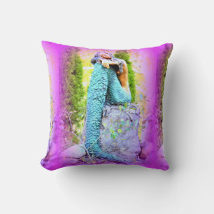 daydreaming mermaid pillow