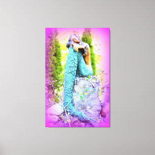 daydreaming mermaid wrapped canvas