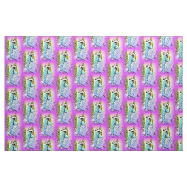 daydreaming mermaids fabric (Fat Quarter)