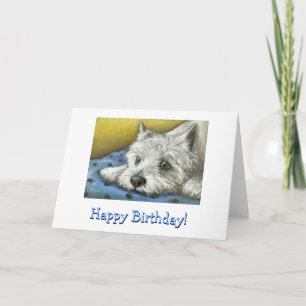 Daydreaming Westie Card