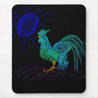 Dayglow Country Rooster Mouse Mat