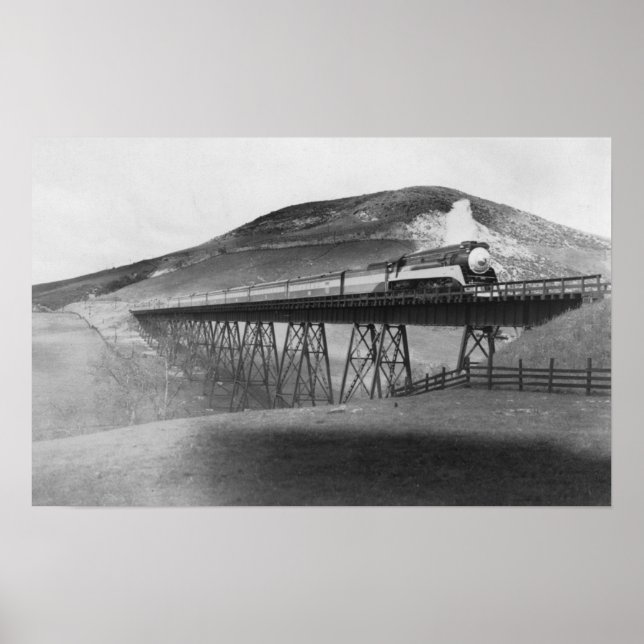 Daylight Limited Railroad over Tressel Poster (Front)
