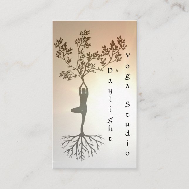 Daylight Yoga Studio Business Card (Front)