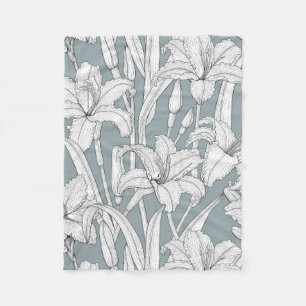 Daylilies Fleece Blanket