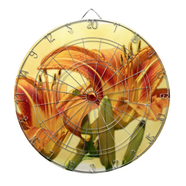 Daylilies - Hemerocallis Dartboard (Front)