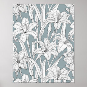 Daylilies Poster