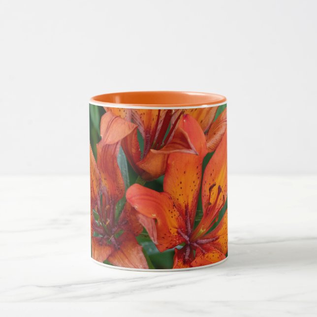 Daylily Botanical Print, Canadian Photography Mug (Center)