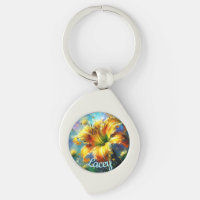 Daylily Daylilies Flower Yellow Teal Personalised