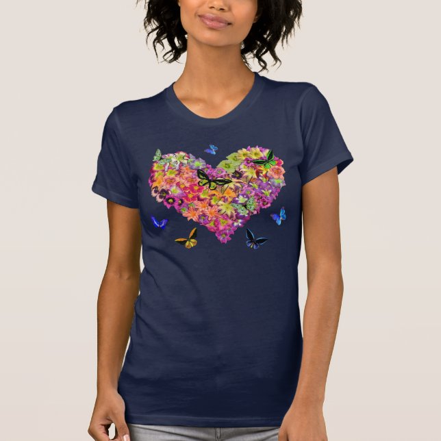 Daylily Heart T-Shirt (Front)