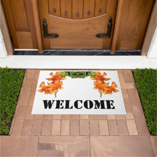 DAYLILY WELCOME DOORMAT