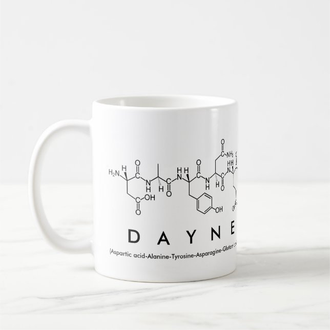 Dayne peptide name mug (Left)
