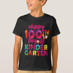 Days All Student Teacher Happy 100th Day Of Kinder T-Shirt