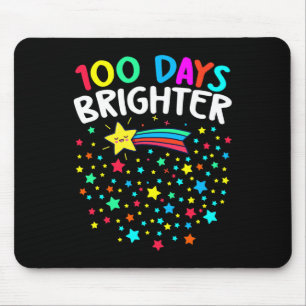 Days Brighter Happy 100 Days Of School Teachers Ki Mouse Mat