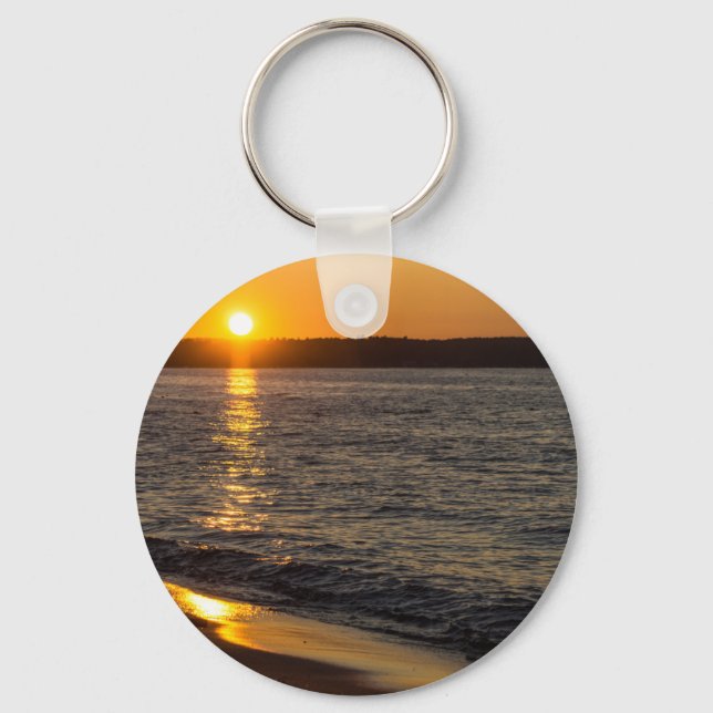 Days End At Traverse City Key Ring (Front)