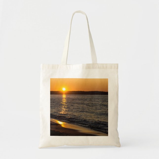 Days End At Traverse City Tote Bag (Front)