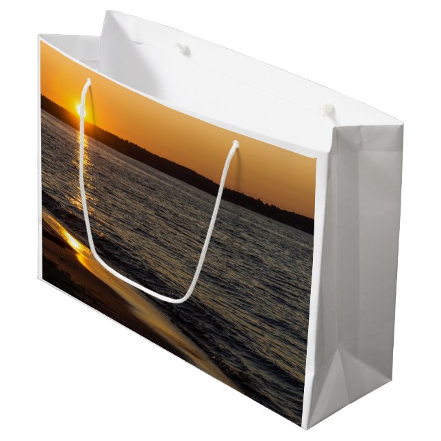 Days End Traverse City Large Gift Bag (Front Angled)