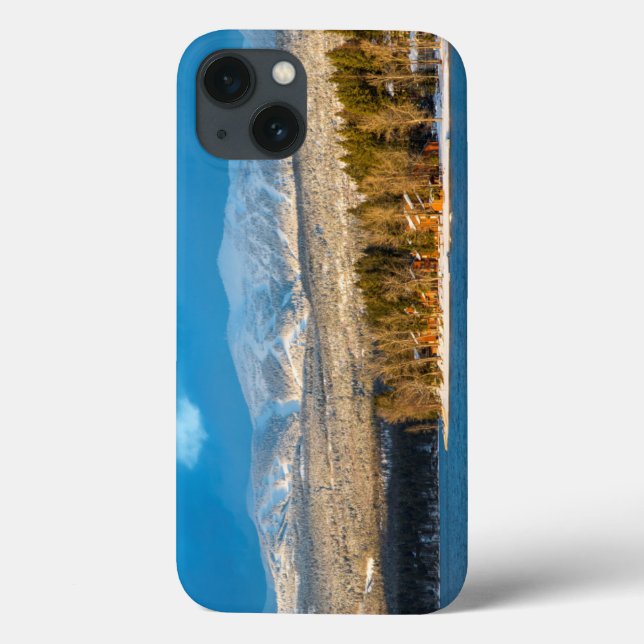 Days Last Light Shines On Ski Runs Of Whitefish Case-Mate iPhone Case (Back)