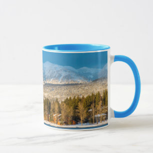 Days Last Light Shines On Ski Runs Of Whitefish Mug